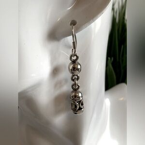 Vintage (Sterling Silver) dangle hook pierced